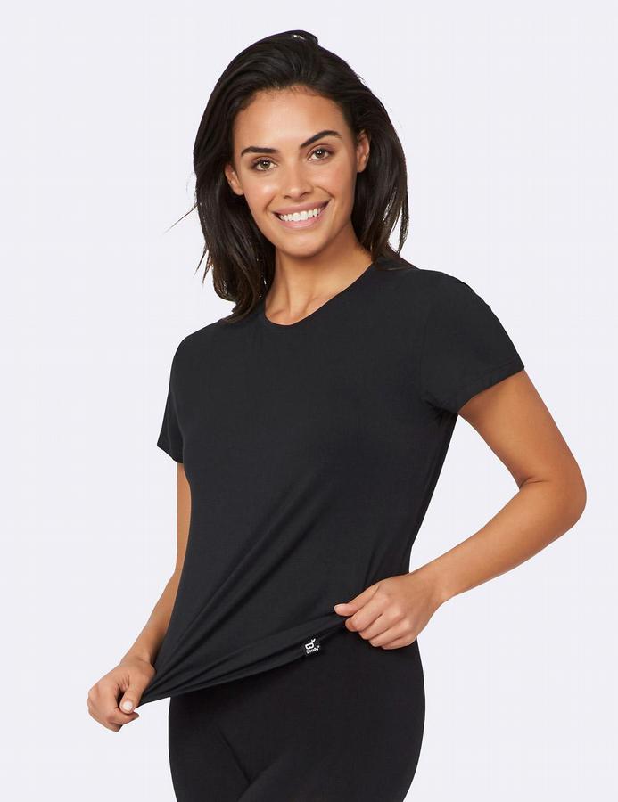 Women's crew neck t-shirt black l
