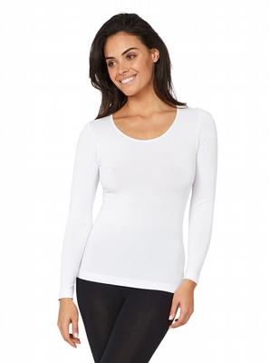 Boody dames top lange mouw - white / m 1st m