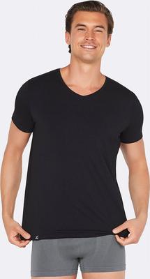 Boody men's v-neck t-shirt - black / s 1st s