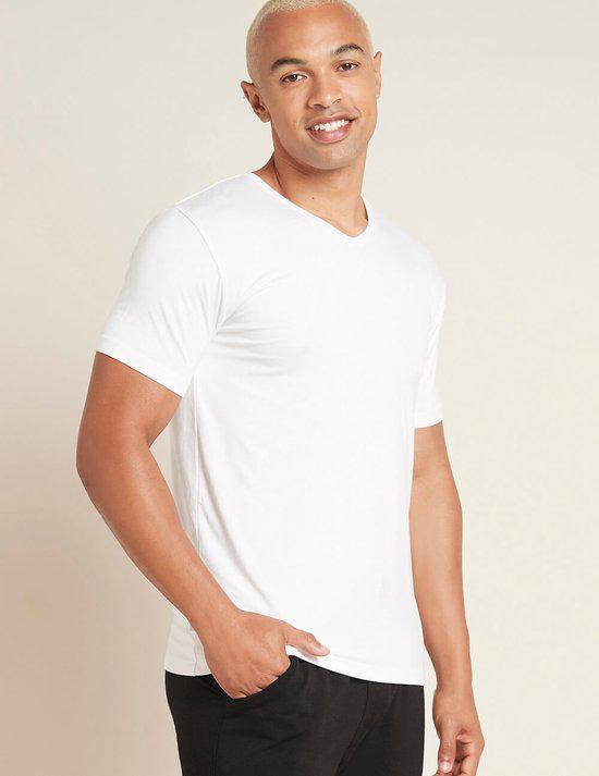 men's v-neck t-shirt / white - l st l