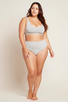 Boody midi brief - light grey marl / xl st xl
