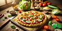 Gezonde en lekkere pizza met bloemkoolbodem Gezonde en lekkere pizza met bloemkoolbodem
