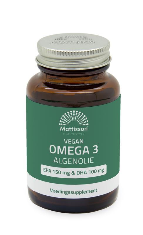 Vegan omega 3 algenolie EPA 150mg&DHA 100mg