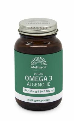 Mattisson Vegan omega 3 algenolie EPA 150mg&DHA 100mg Mattisson Vegan omega 3 algenolie EPA 150mg&DHA 100mg