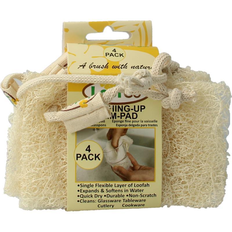 Schoonmaakspons loofah dun bio