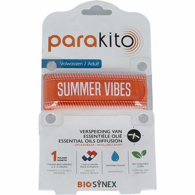 Parakito Anti mug armband volwassenen oranje