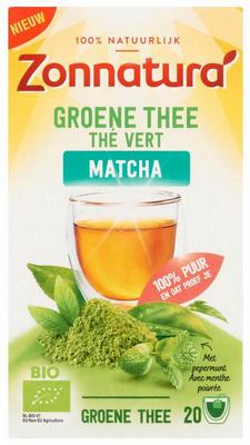 Zonnatura Groene Thee Matcha Pepermunt bio