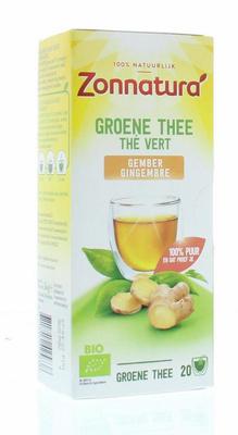 Zonnatura Groene thee gember bio