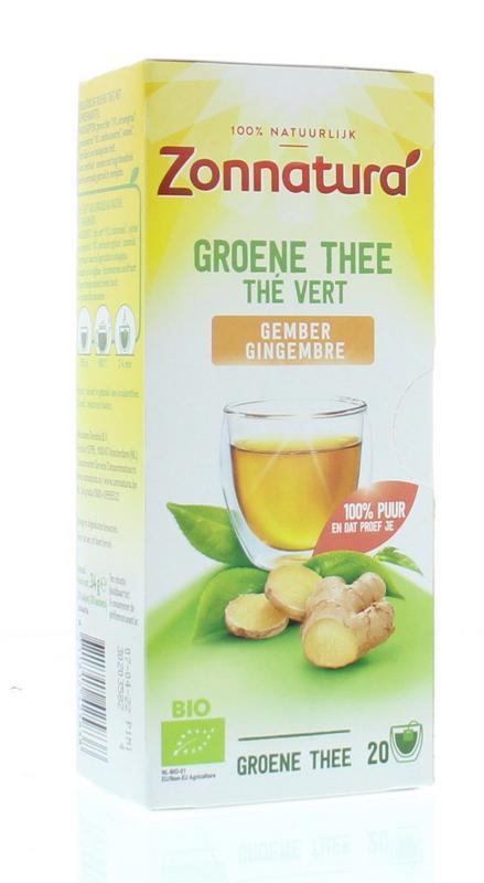 Groene thee gember bio