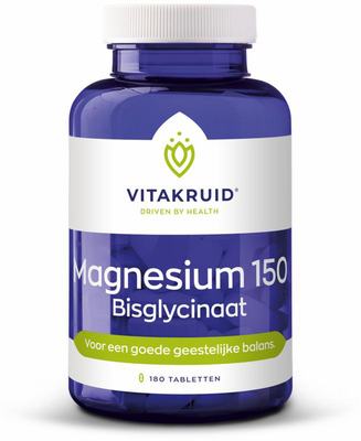 Vitakruid Vitakruid Magnesium 150 Bisglycinaat met 200mg L-Taurine Vitakruid Vitakruid Magnesium 150 Bisglycinaat met 200mg L-Taurine