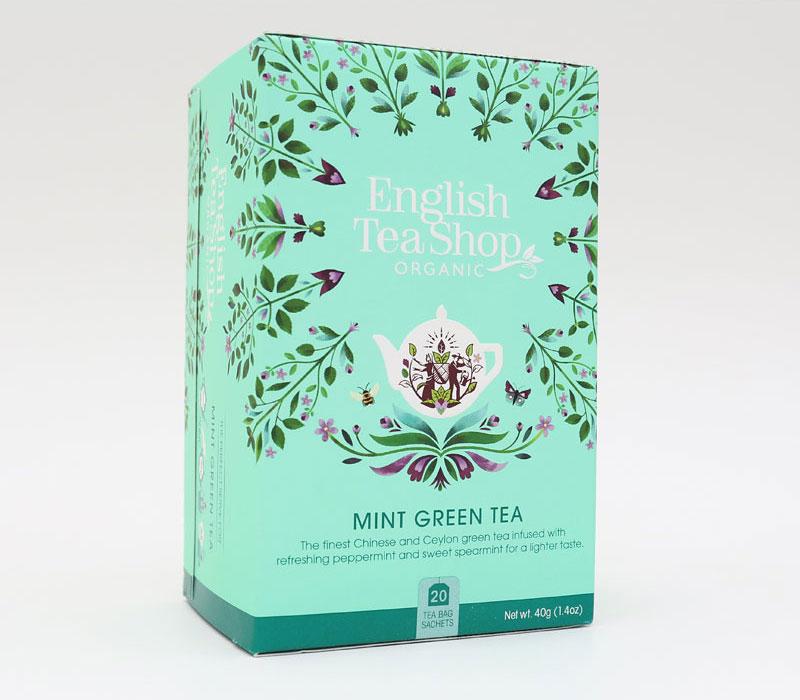 Mint green tea bio