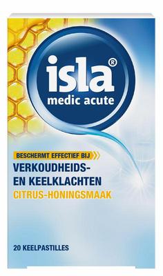 Isla Medic acute citrus honing keelpastilles