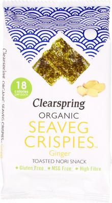 Clearspring Seaveg crispies ginger bio