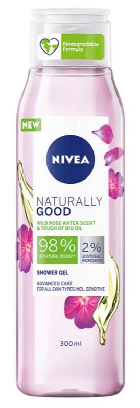 Shower gel naturally good geranium flower