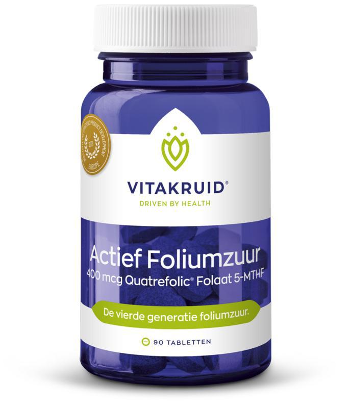 Vitakruid Actief Foliumzuur Quatrefolic 5-MTHF 400 mcg