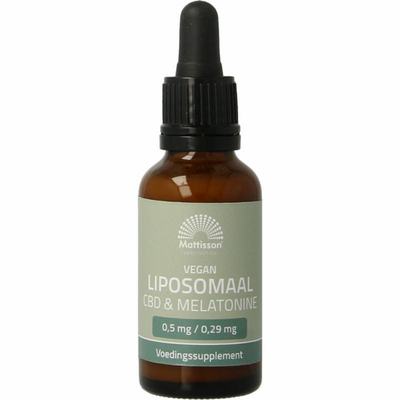 Mattisson Vegan liposomaal CBD 0.5mg & melatonine 0.29mg Mattisson Vegan liposomaal CBD 0.5mg & melatonine 0.29mg