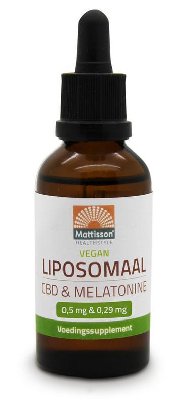 Vegan liposomaal CBD 0.5mg & melatonine 0.29mg