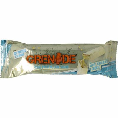 Grenade High protein bar white chocolate cookie