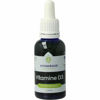 Vitakruid Vitakruid Vitamine D3 druppels 5 mcg / 200 IE per druppel Vitakruid Vitakruid Vitamine D3 druppels 5 mcg / 200 IE per druppel