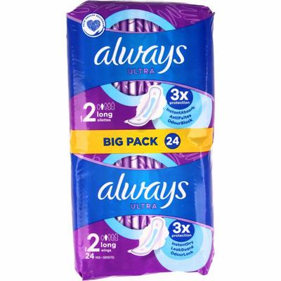 Always ultra maandv long pl bp 24st
