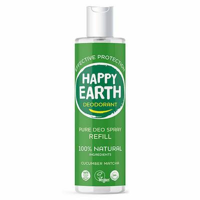 Happy Earth Pure deodorant spray cucumber matcha refill