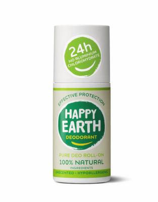 Happy Earth Pure deodorant roll-on unscented