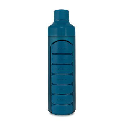 Bottle week blauw 7-vaks