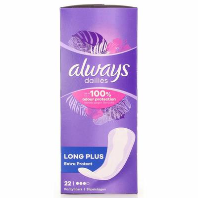 Always Dailies inlegkruisjes extra protect long plus