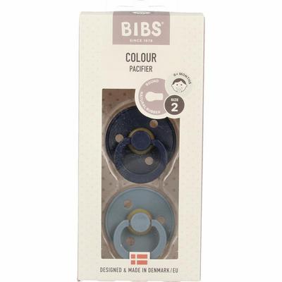 Bibs Fopspeen maat 2 deep space/petrol 2 pack