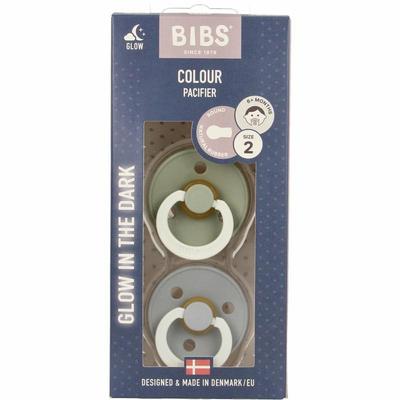 Bibs Fopspeen maat 2 sage/cloud night 2 pack