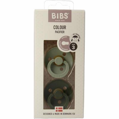 Bibs Fopspeen maat 3 sage/hunter green 2 pack