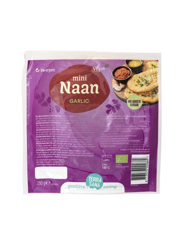 Mini-naan knoflook bio