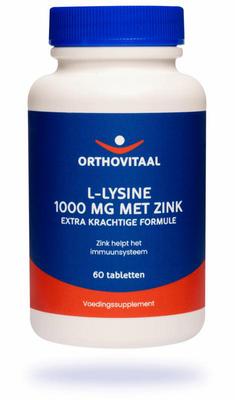 Orthovitaal L-Lysine 1000mg met zink