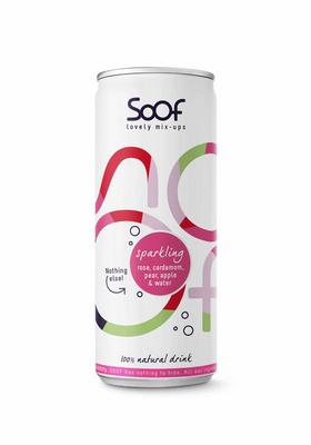 Soof Drinks Sparkling roos kardemom peer & appel