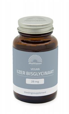 Mattisson Vegan ijzer bisglycinaat 28mg Mattisson Vegan ijzer bisglycinaat 28mg