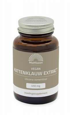 Mattisson Vegan kattenklauw extract 450mg Mattisson Vegan kattenklauw extract 450mg