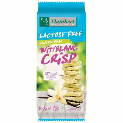 Damhert Witte chocoladetablet crisp gluten- en lactosevrij
