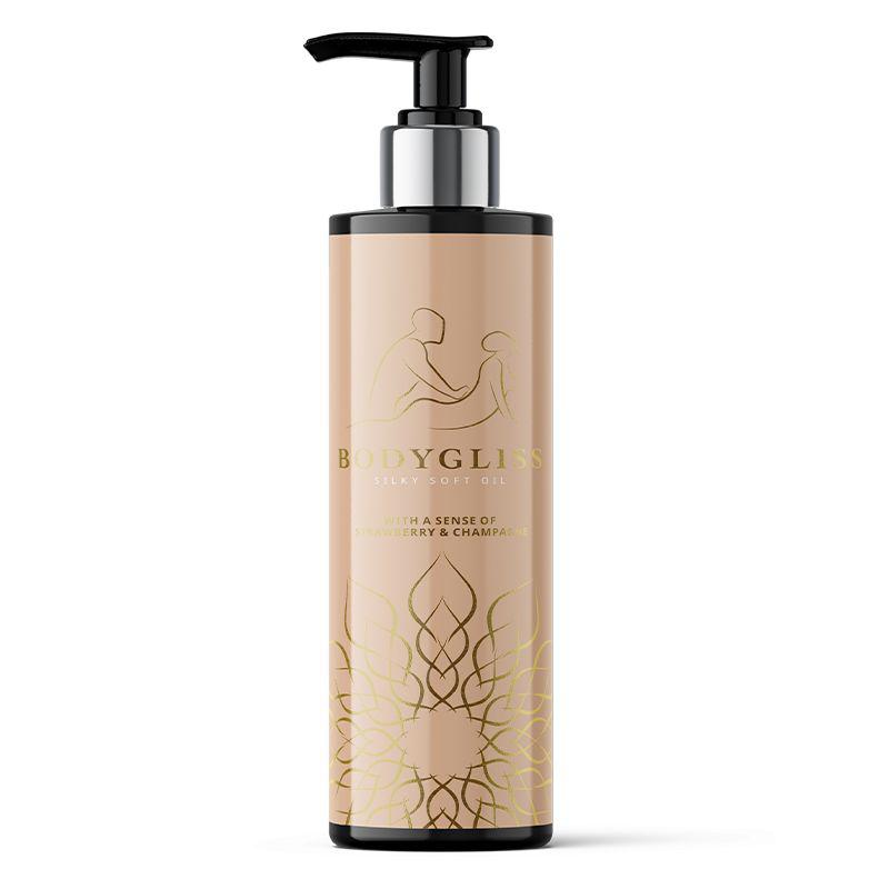 Silky soft massageolie champagne strawberry