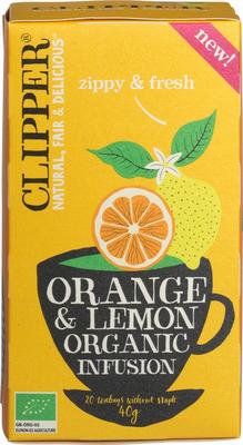 Clipper Orange & lemon infusion bio