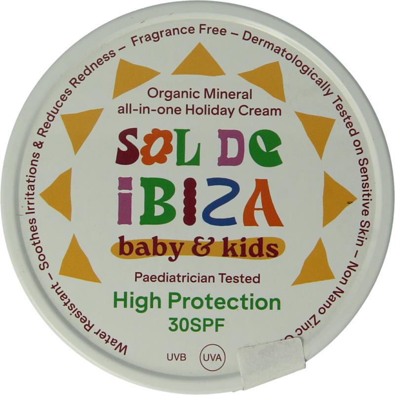 Beschermende creme baby&kids SPF30 bio