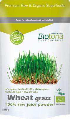 Biotona Wheat grass raw juice powder bio