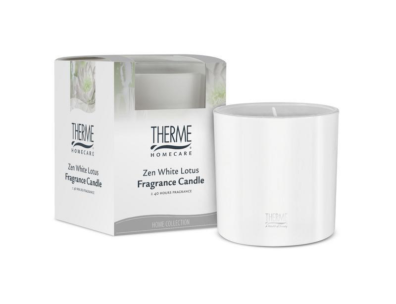 Zen white lotus fragrance candle