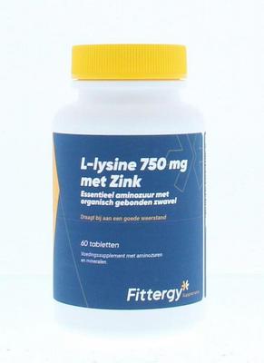 Fittergy L-Lysine 750mg met zink