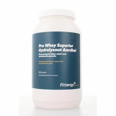 Fittergy Pro whey superior hydrolysate aardbei