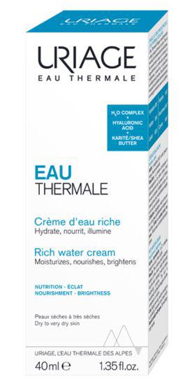 Mineraal water rijke water creme