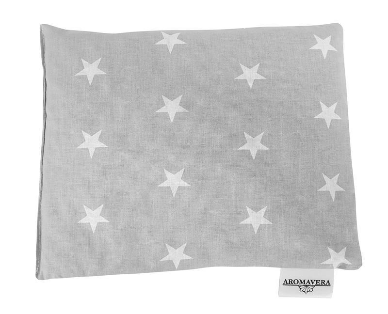 Kersenpitkussen grijs-ster