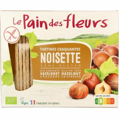Pain Des Fleurs Krokante bio crackers met hazelnoot glutenvrij
