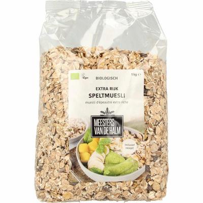 De Halm Speltmuesli extra rijk bio