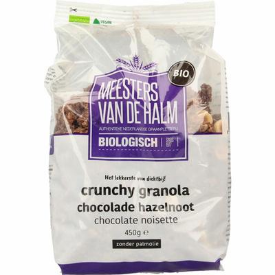 De Halm Granola choco/hazelnoot bio
