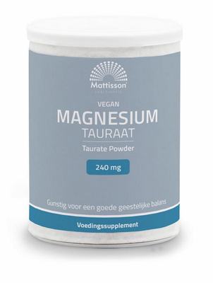 Mattisson Magnesium tauraat poeder vegan Mattisson Magnesium tauraat poeder vegan